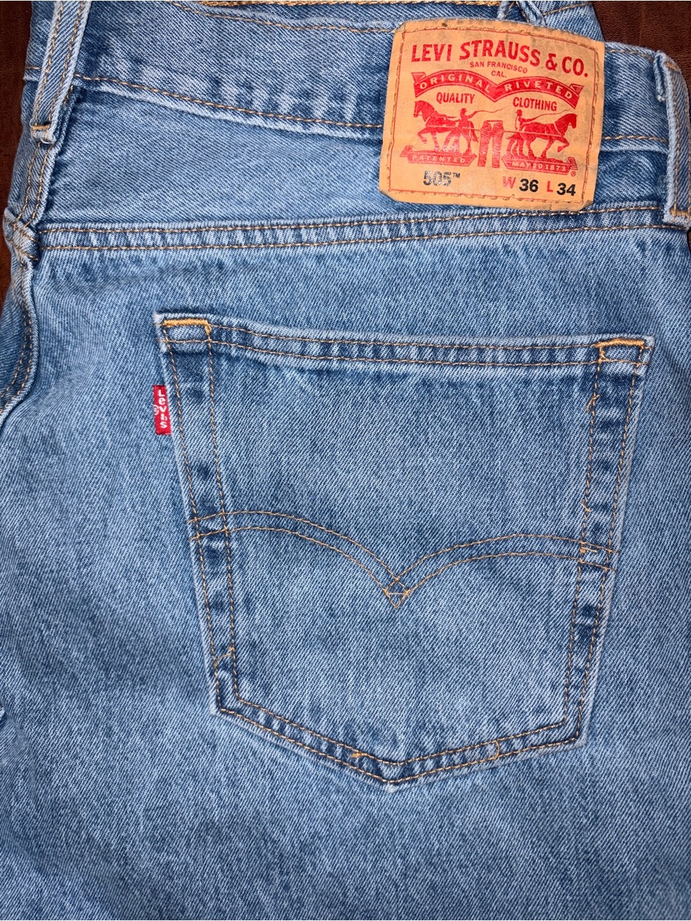 Levi's Light Blue Relaxed Men's Jeans with Red Tab